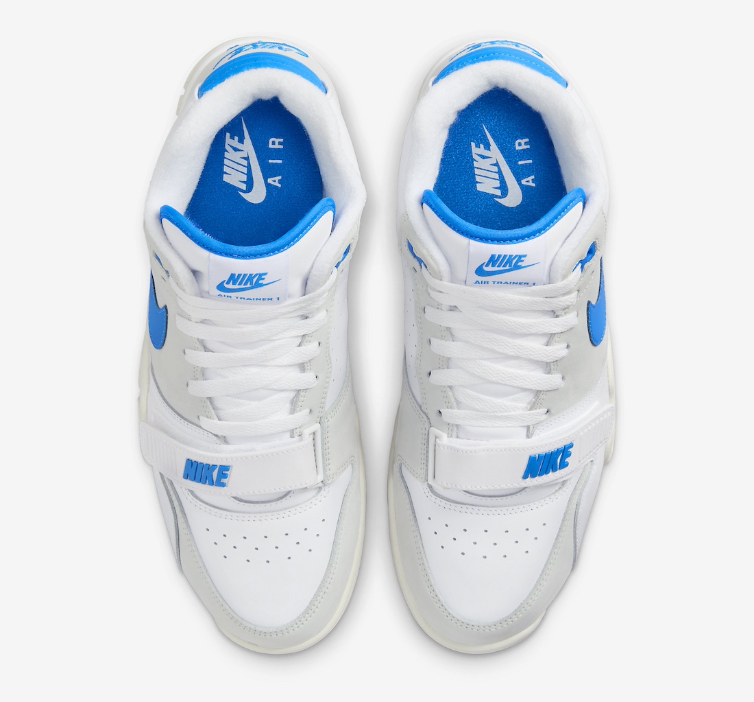 nike pink Air Trainer 1 White Photo Blue FJ4183 100 3