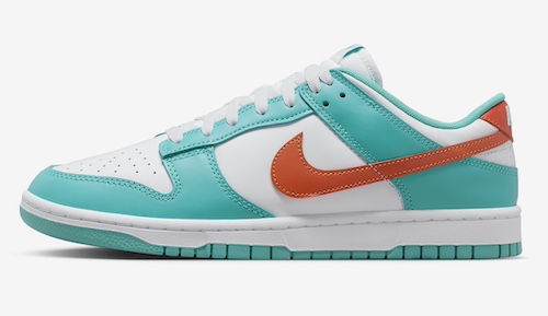 Nike skate Dunk Low Miami Dolphins 2024 Release Date