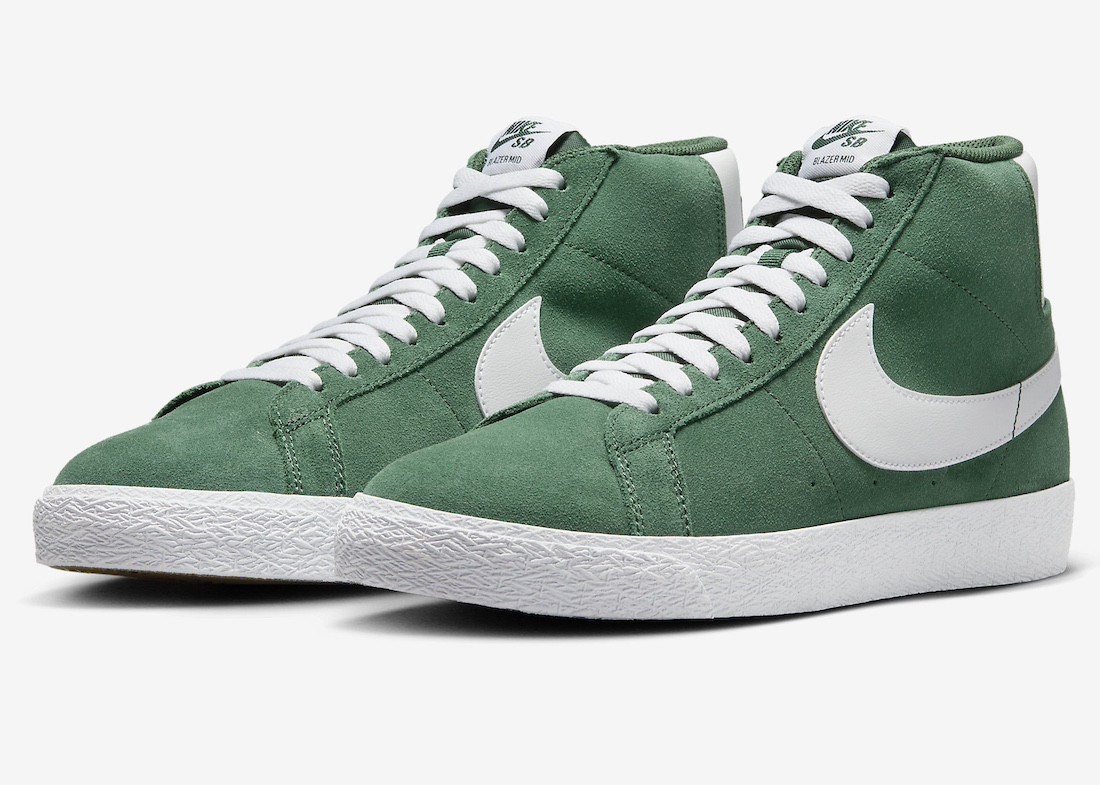 Nike SB Blazer Mid Surfaces in “Green Suede”