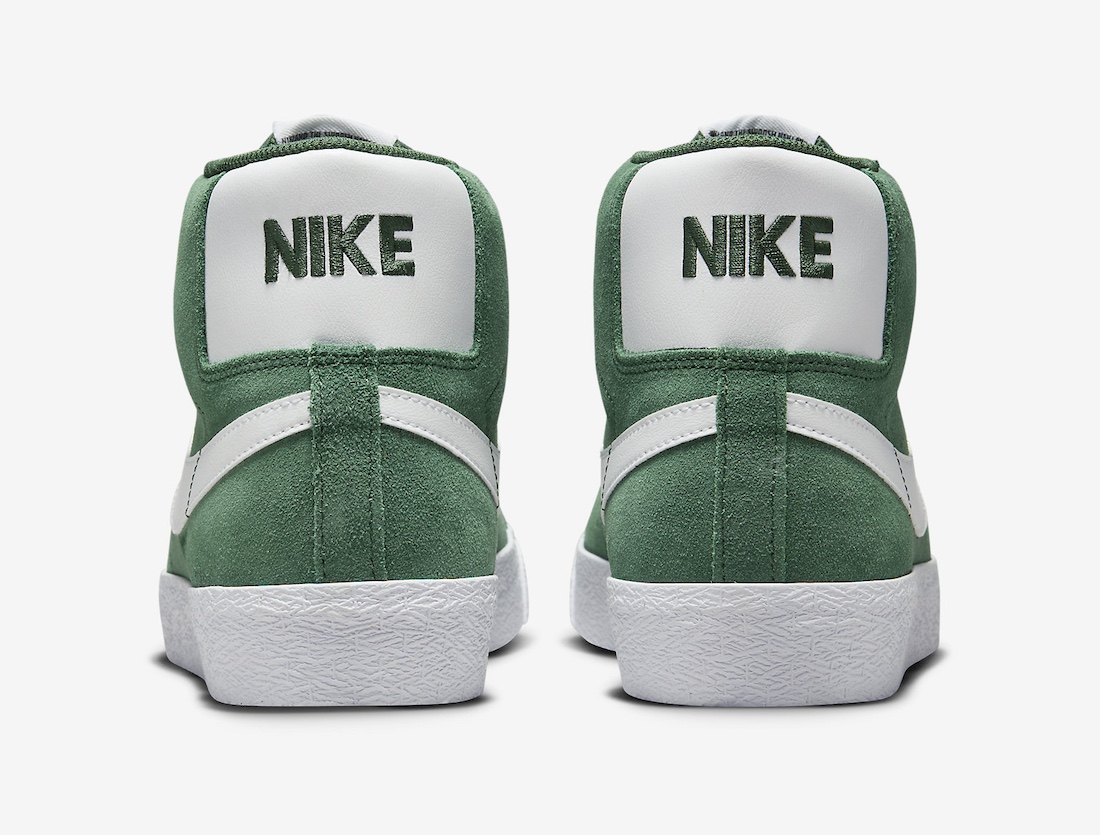 Nike SB Blazer Mid Green Suede FD0731 300 5