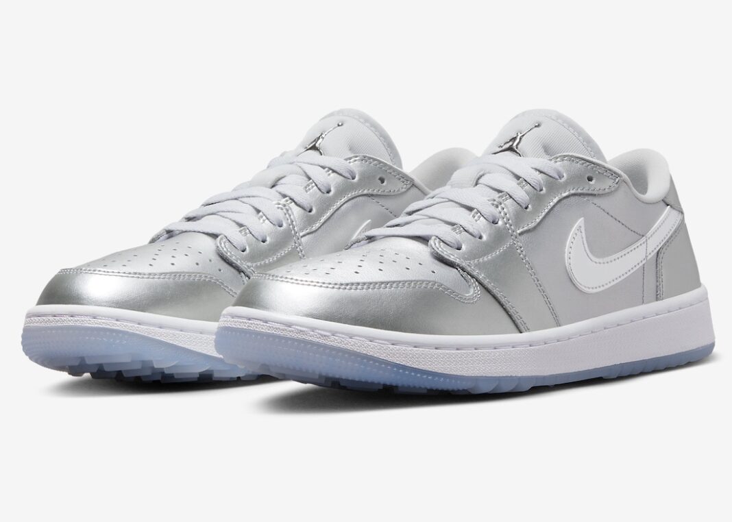 Jordan 1 low sales metallic silver