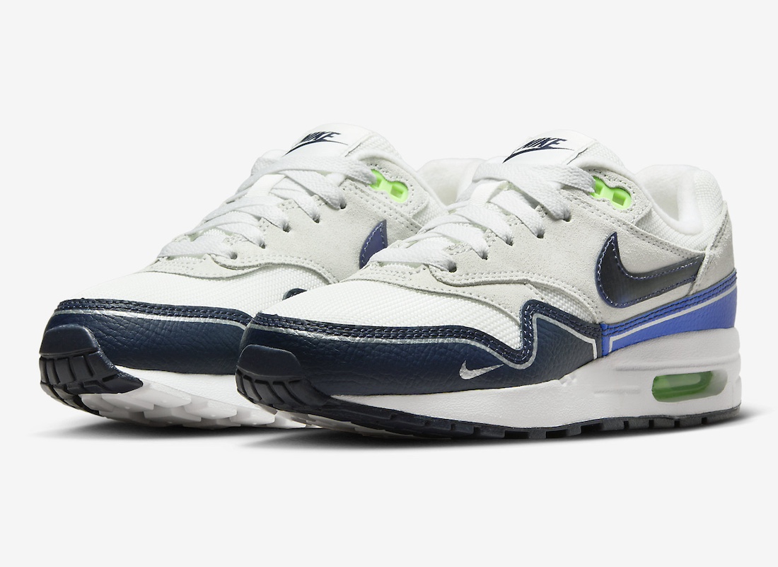 Nike Air Max 1 GS “Obsidian Royal” Releases Spring 2024