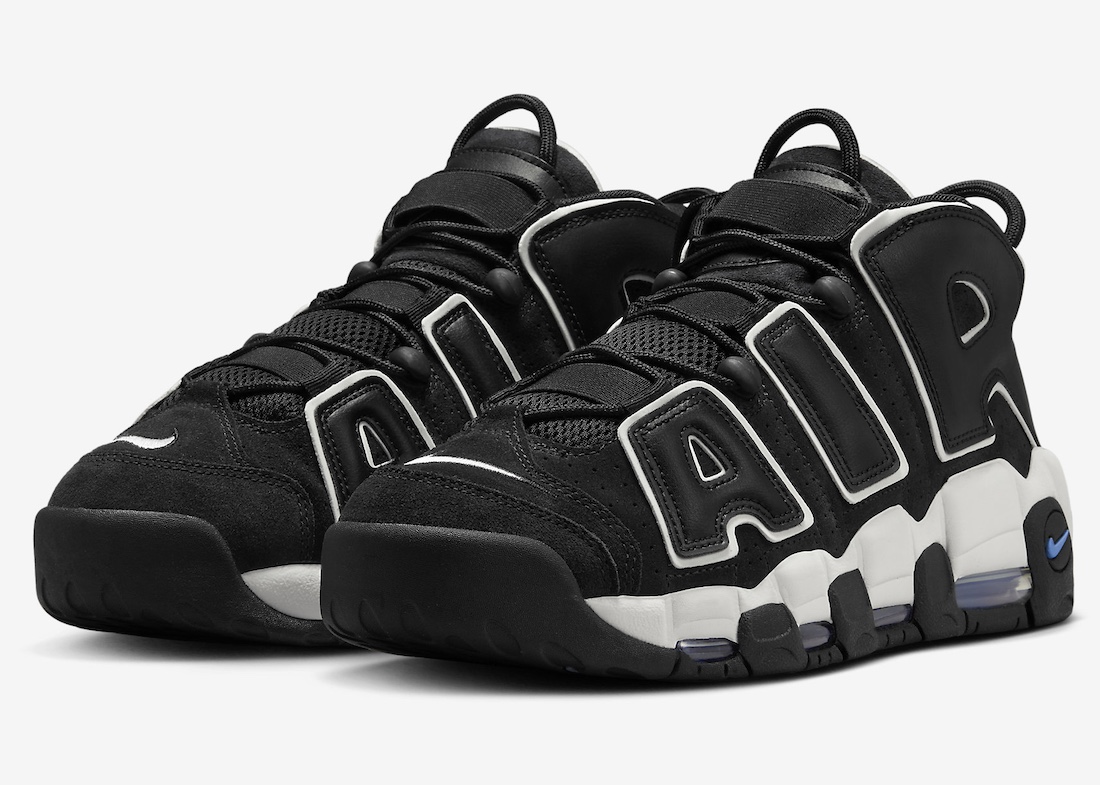Nike Air More Uptempo Black With Star Blue Releases Spring 2024