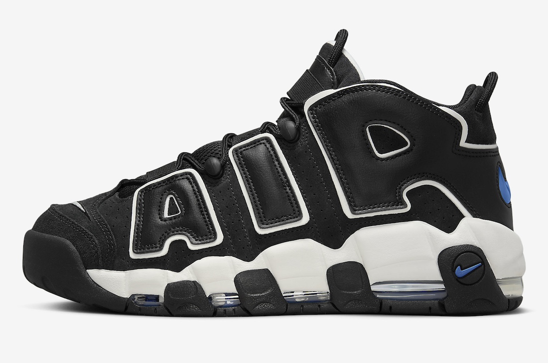 Nike Air More Uptempo Black With Star Blue Releases Spring 2024