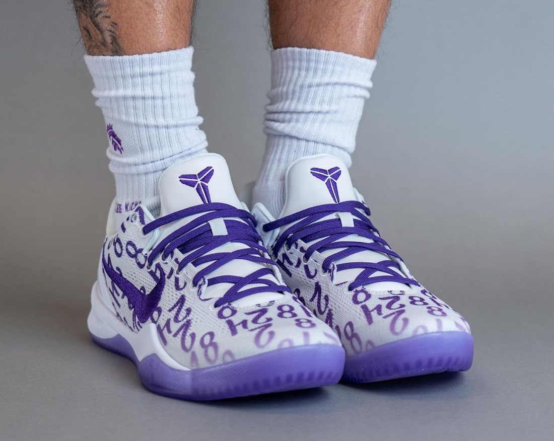 Nike Kobe 8 Protro Court Purple On Feet 1