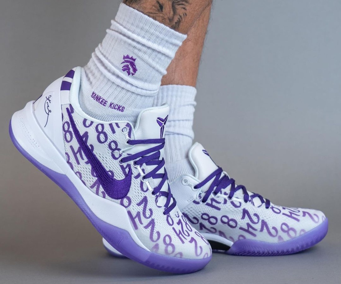 Nike Kobe 8 Protro Court Purple On Feet 4
