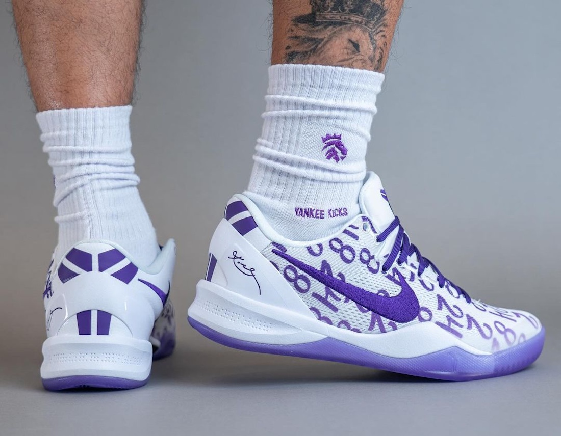 Nike Kobe 8 Protro Court Purple On Feet 6