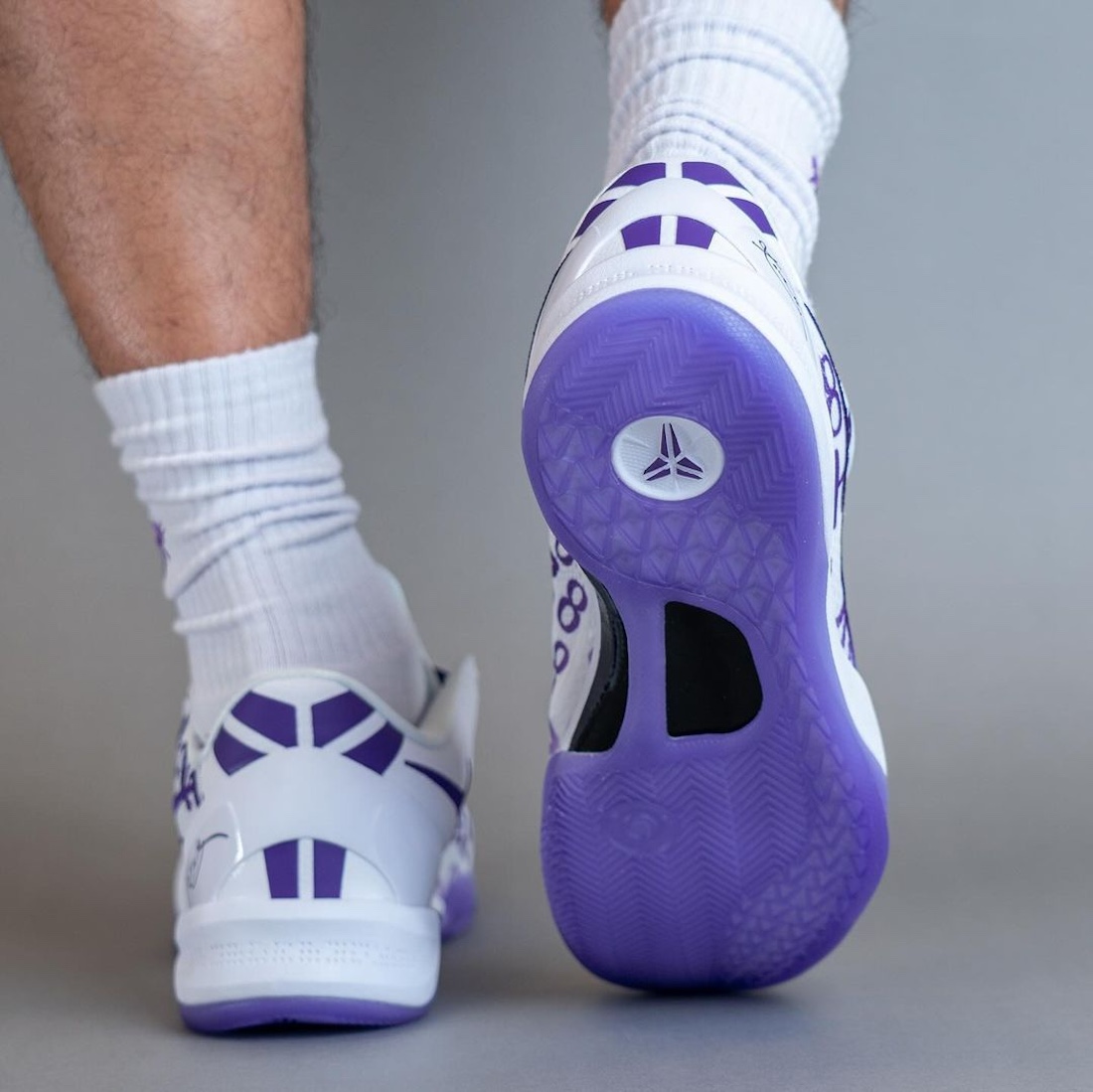 Nike Kobe 8 Protro Court Purple On Feet 7