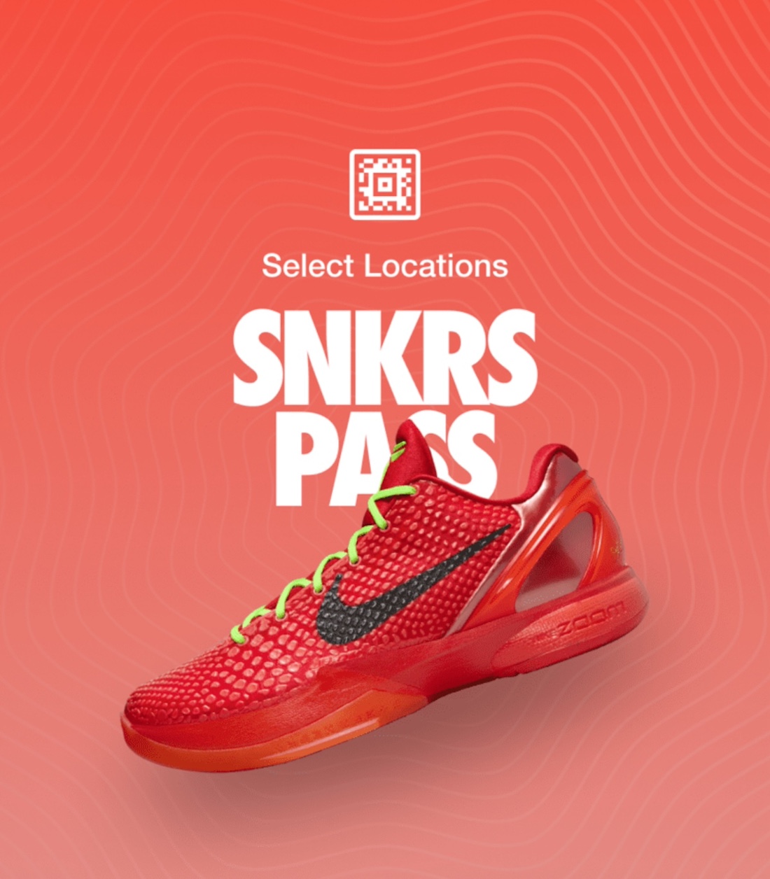 Nike essential Kobe Reverse Grinch SNKRS Pass