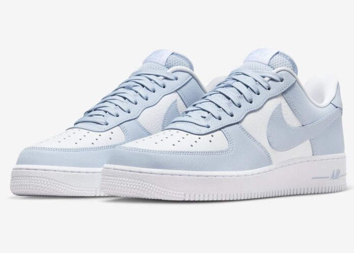 Nike air force 1 07 white and blue best sale