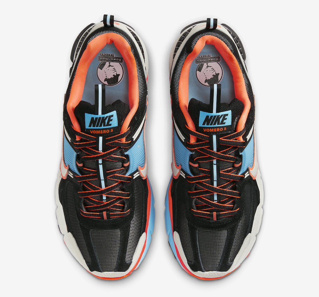 Nike oakland Zoom Vomero 5 Black Blue Gaze Total Orange 3