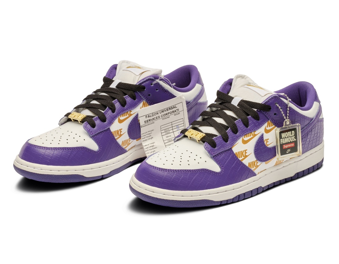 Sotheby’s Auctions Supreme x Nike SB Dunk Low “Court Purple” Sample