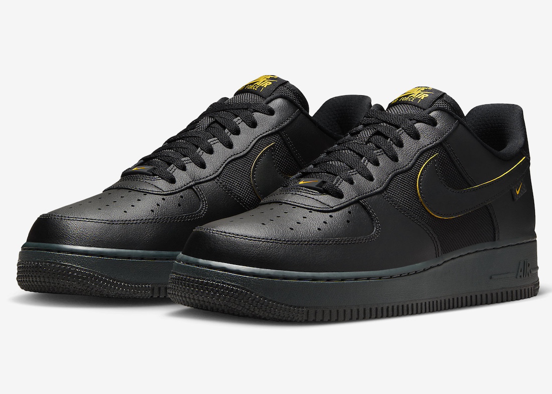 Nike Air Force 1 Low Surfaces in Black and University Gold