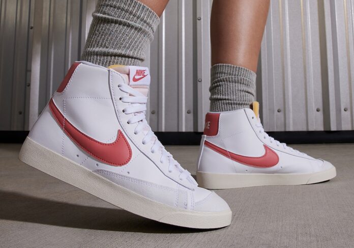 Nike Blazer Mid 77 White Red Stardust FZ3626 100