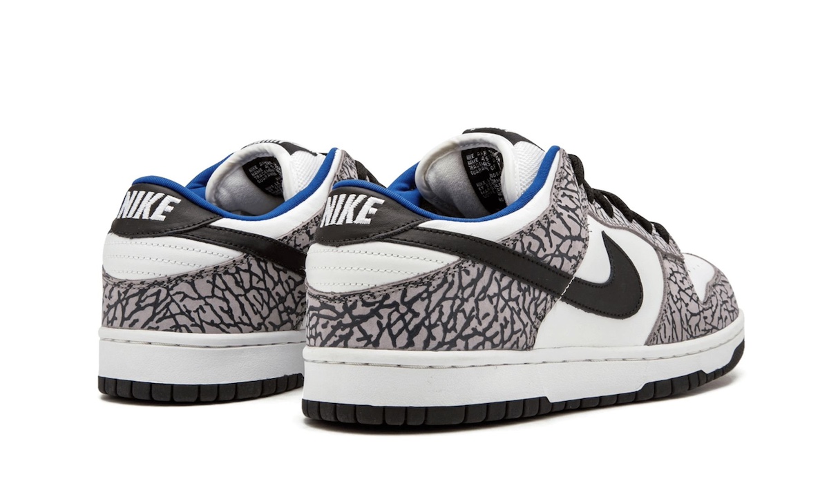 Supreme nike sign SB Dunk Low White Cement 2002 2