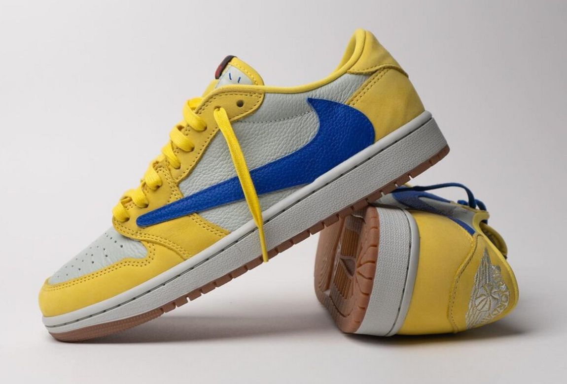 Travis Scott x Air Jordan 1 Low OG “Canary” Releases May 2024