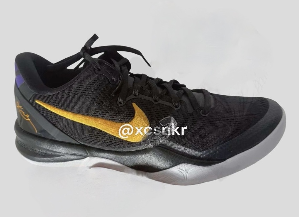 Nike Kobe 8 Protro Black University Gold Court Purple HF9550 001