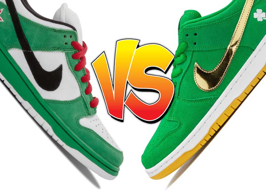 Better Nike SB Dunk Low Release: “Heineken” or “St. Patrick’s Day”