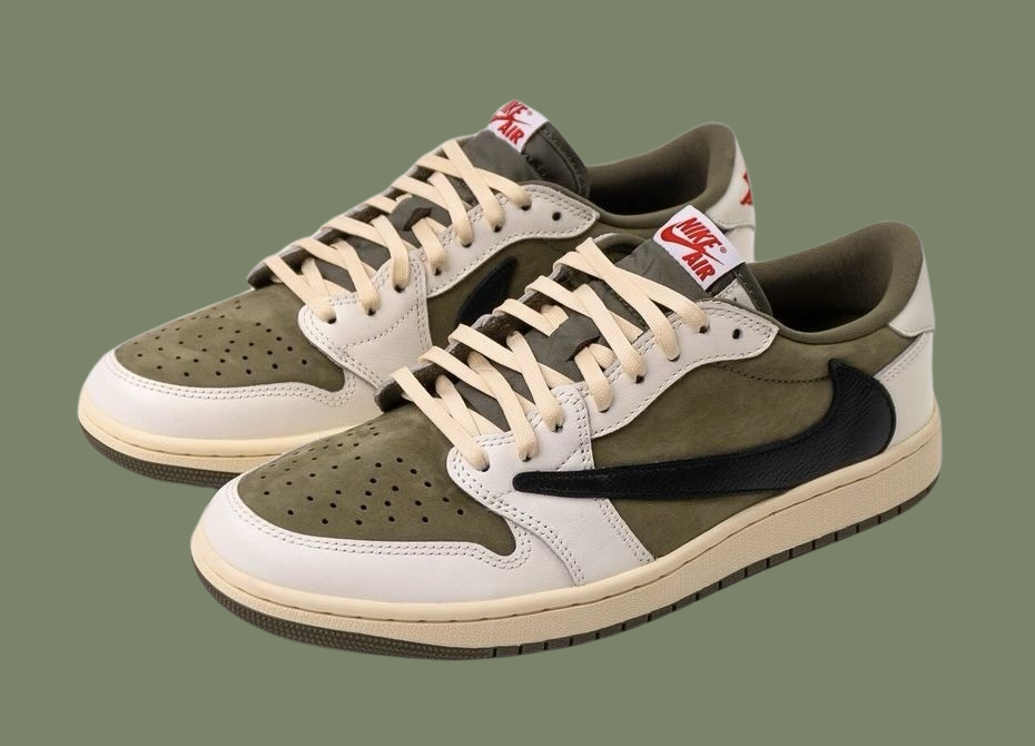 当店一番人気】 Jordan1 × Scott Travis Medium 27cm Olive スニーカー ...