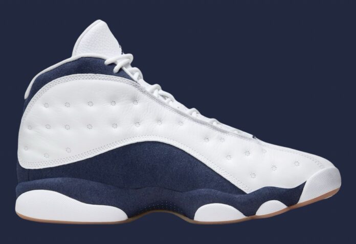 navy blue and white jordan 13