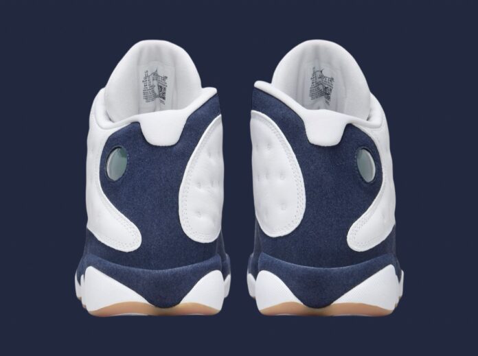 navy blue and white jordan 13