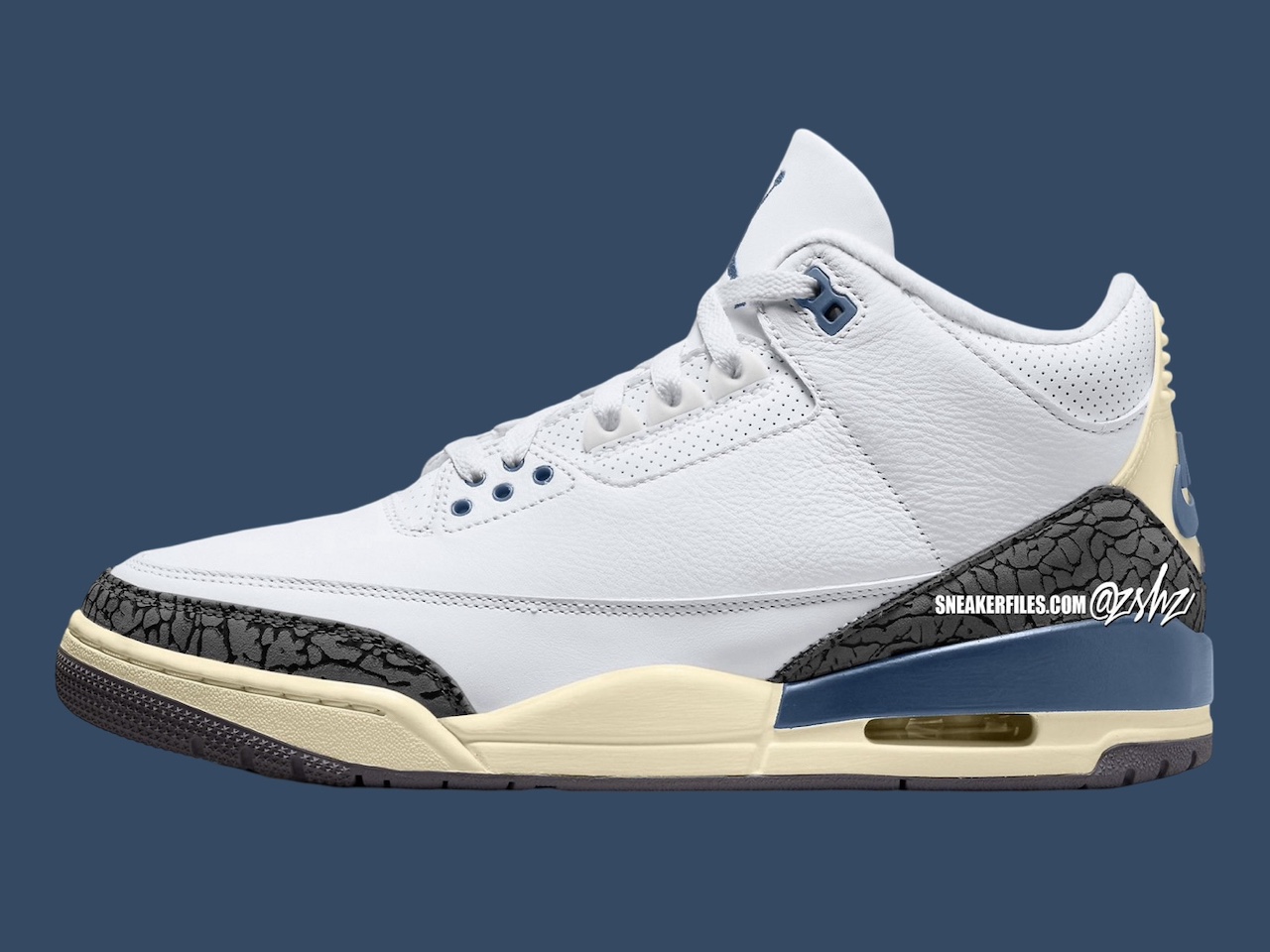 Blue 3s jordans best sale