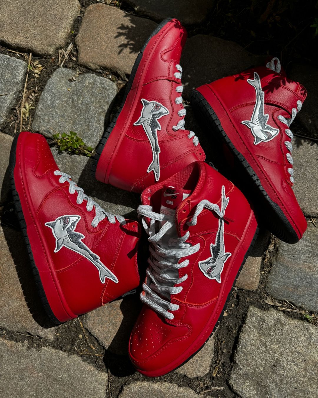 Oski Nike SB Dunk High Red Shark