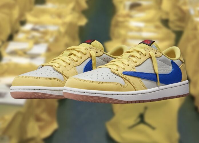 Travis Scott Gifts Elkins High School Seniors Canary Air Jordan 1 Low