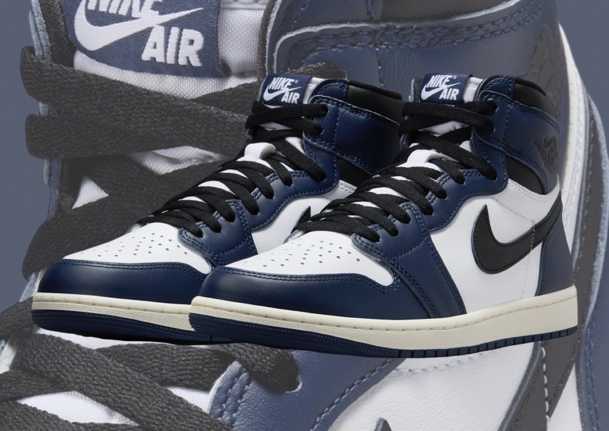 Air jordan 1 dark blue and white online