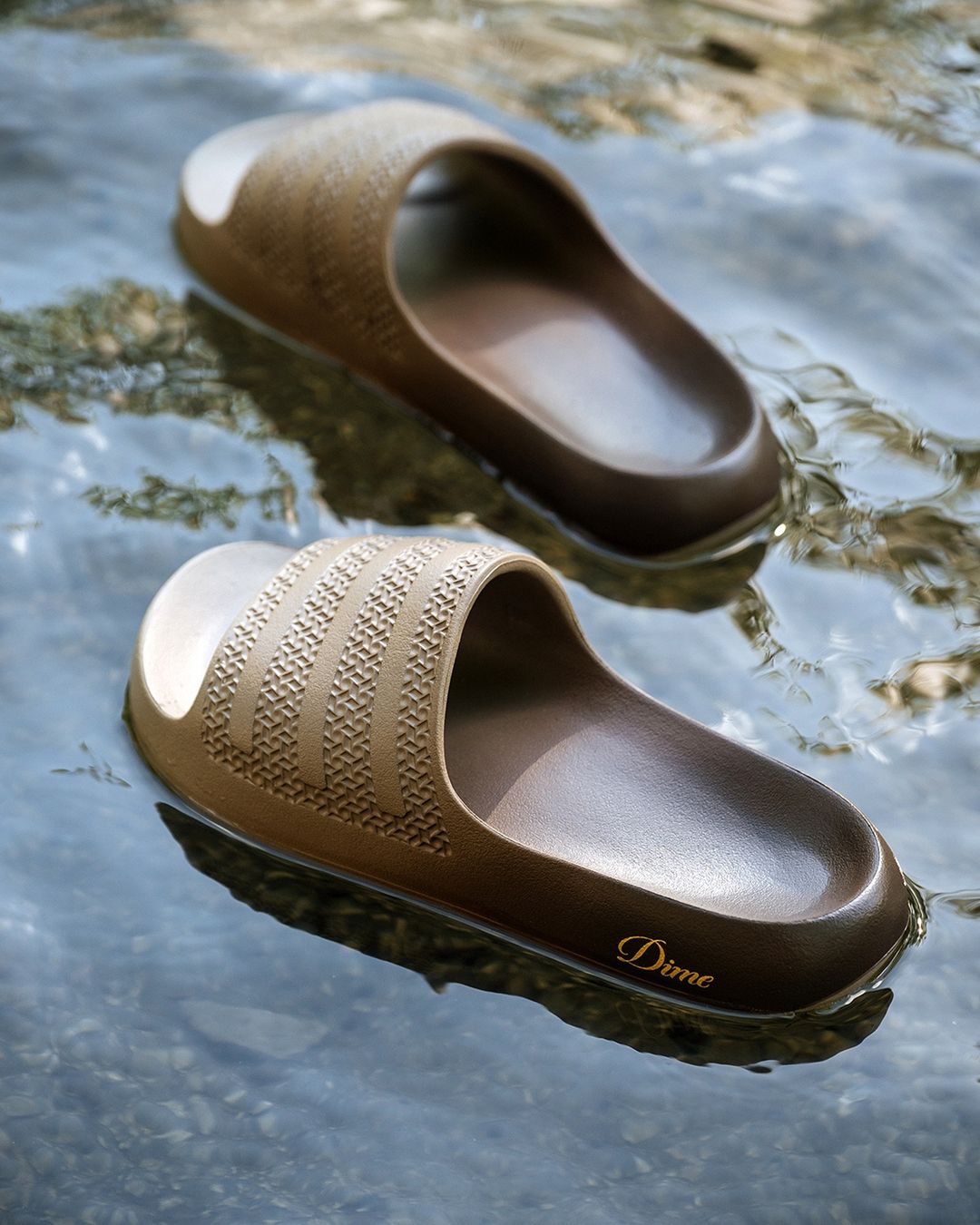 Dime adidas Adilette Ayoon Slides Brown