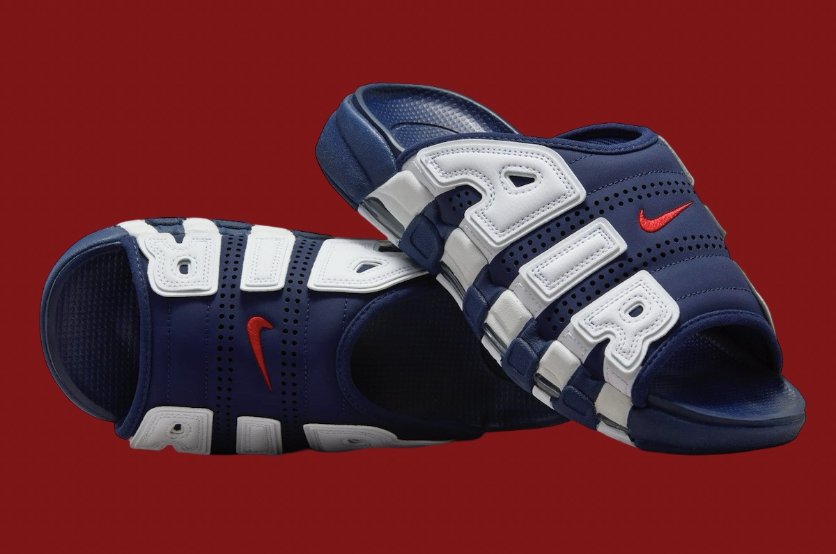 Nike Air More Uptempo Slide Olympic FQ8700 400 1