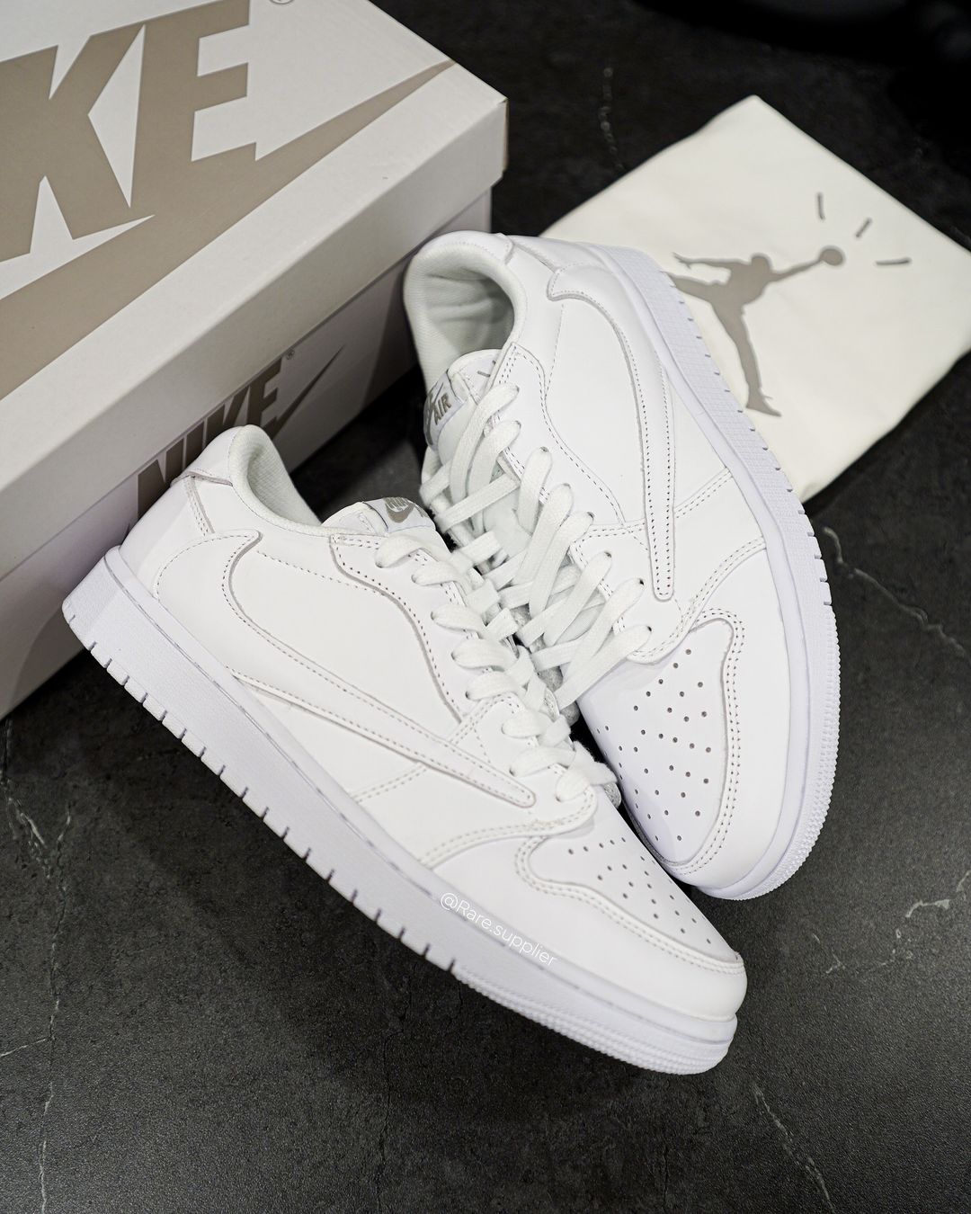 Travis Scott x Air Jordan 1 Low White Party