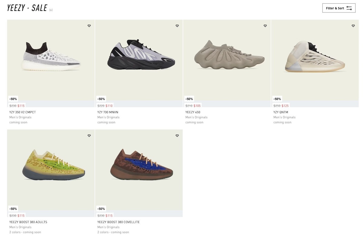 adidas shoes Yeezy 2024 Restock 50 Percent Off