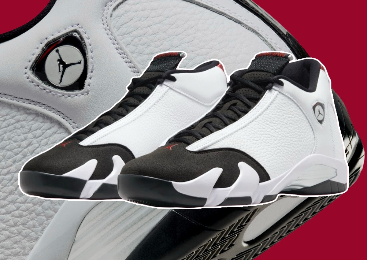 Jordan 14s black and white best sale