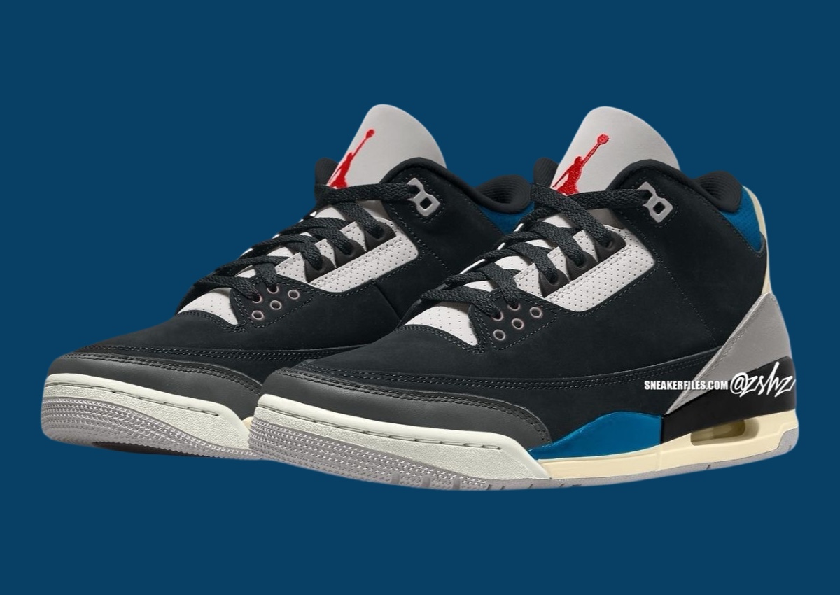 Black and blue 3s best sale