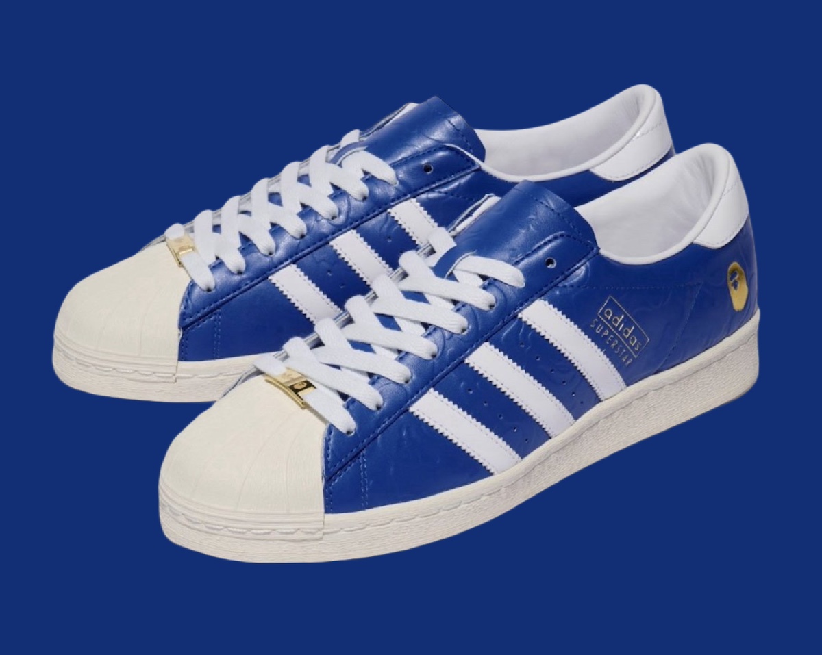 BAPE adidas Superstar Blue White JR2702