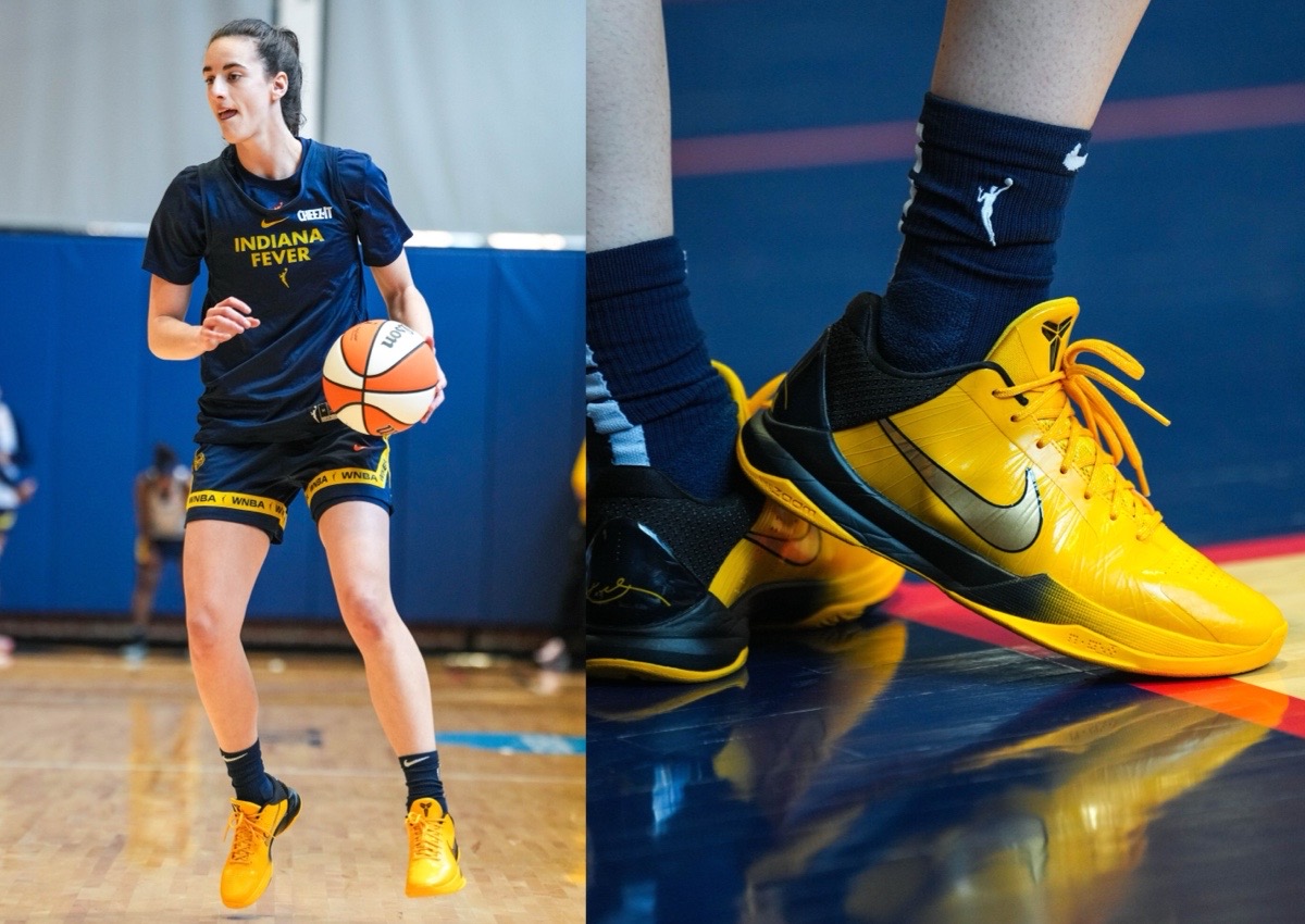 Caitlin Clark x Nike Kobe 5 Protro Yellow PE