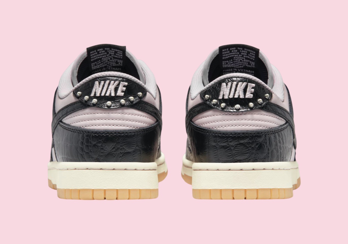 Nike Dunk Low Pink Black Croc 4