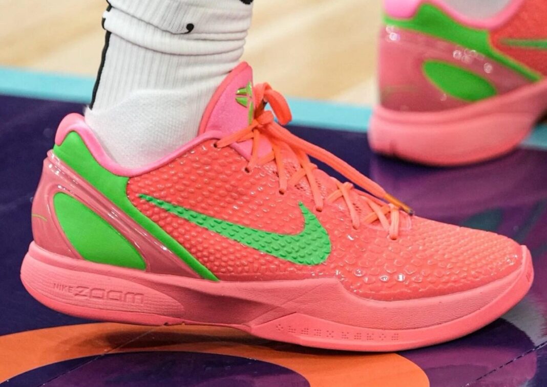 Pink and green nike sneakers best sale