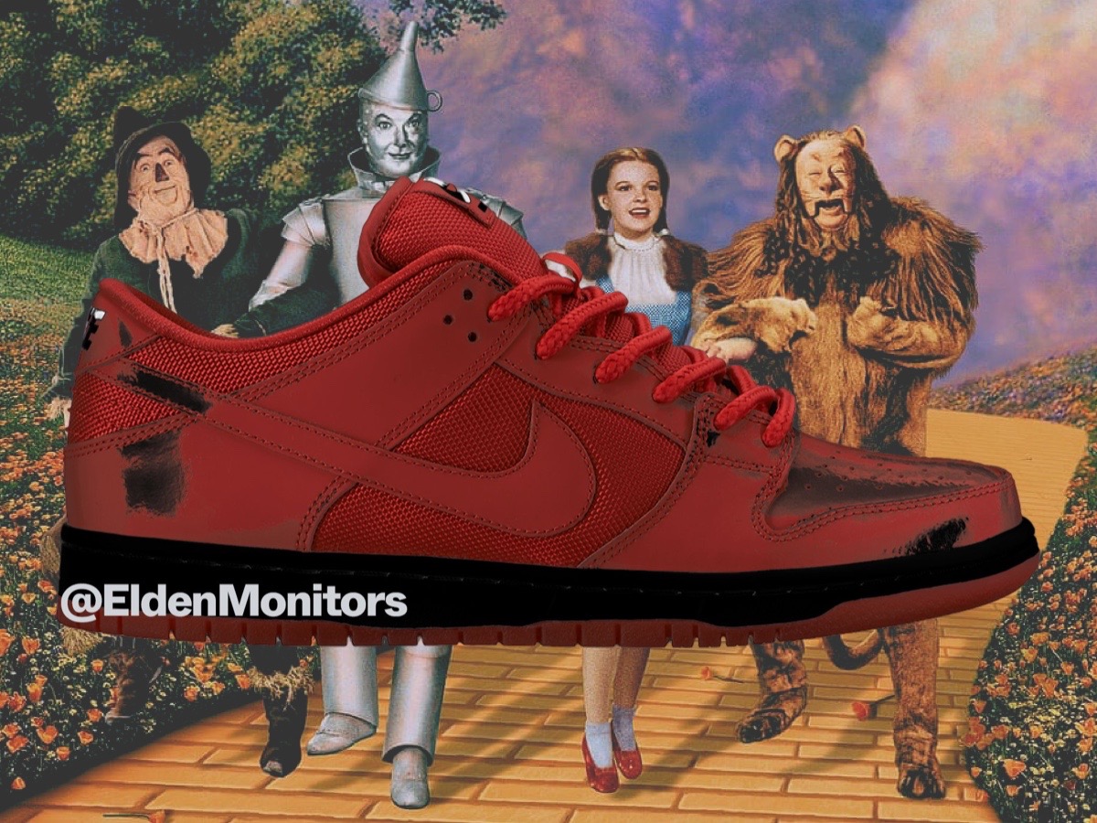The Wizard of Oz x Nike SB Dunk Low “Ruby Slipper” Releases Holiday 2024