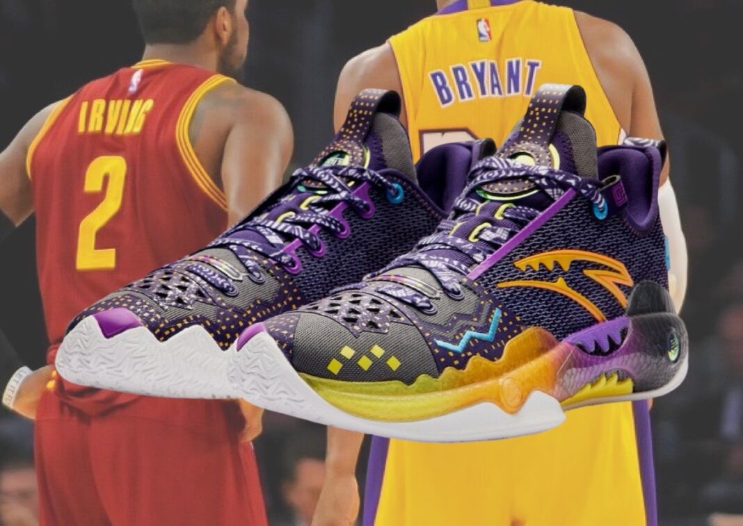 Kyrie irving shoes purple and yellow best sale