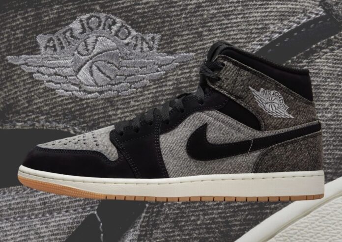 Air Jordan 1 Mid Black Denim HJ4363-001