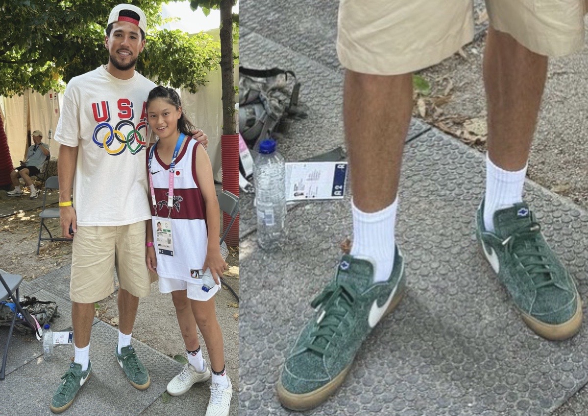 DEVIN BOOKER × NIKE シボレー チームダークグリーン 送関込み Devin Booker Nike Blazer Low Team Dark Green HV2197-300