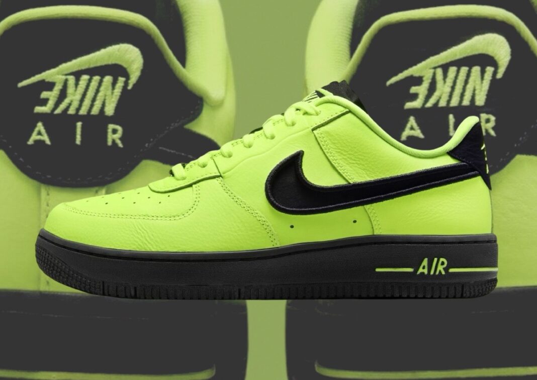 Nike Air Force 1 Dance Volt Black FJ7409 700 1068x757