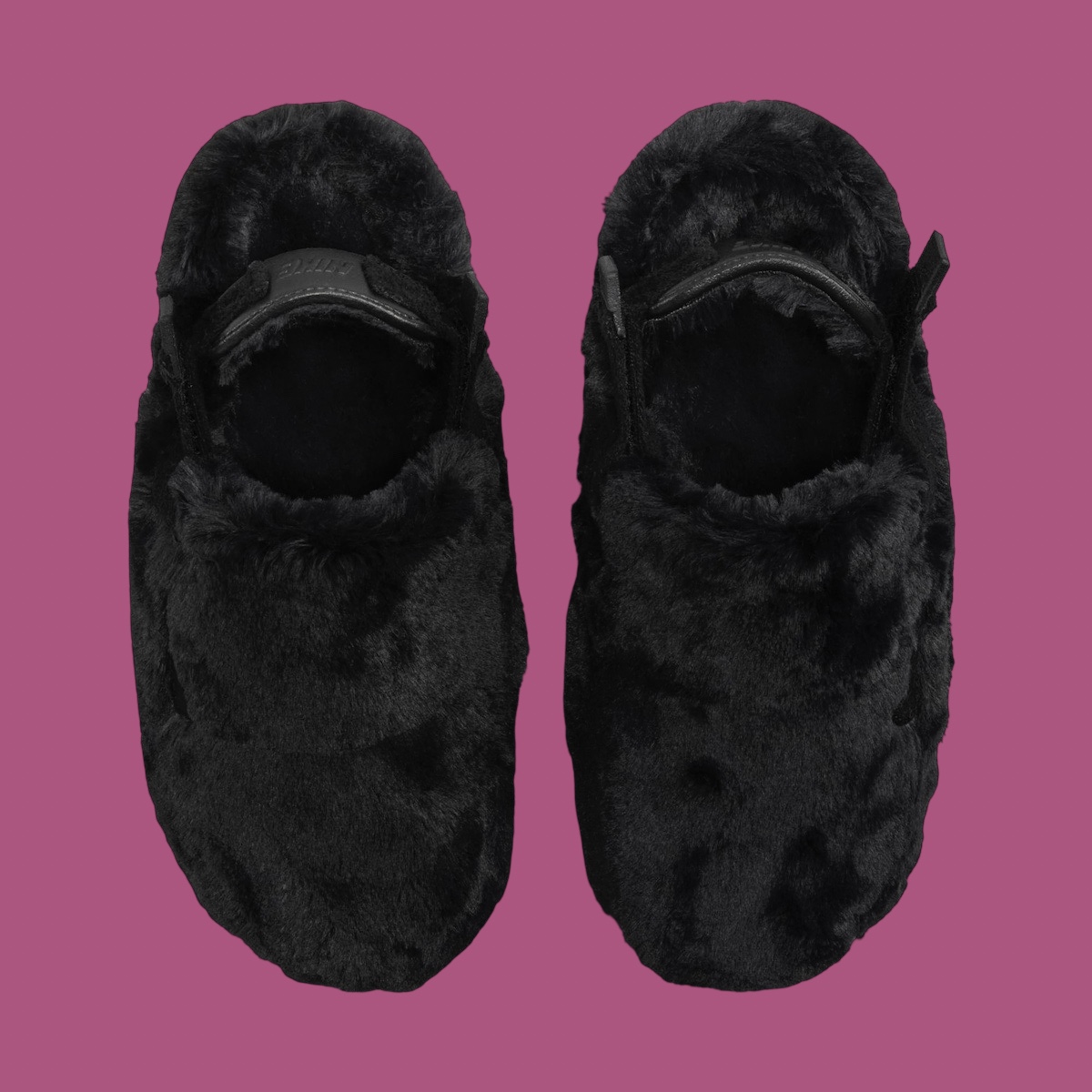 Nike Calm Mule Fur Black 3