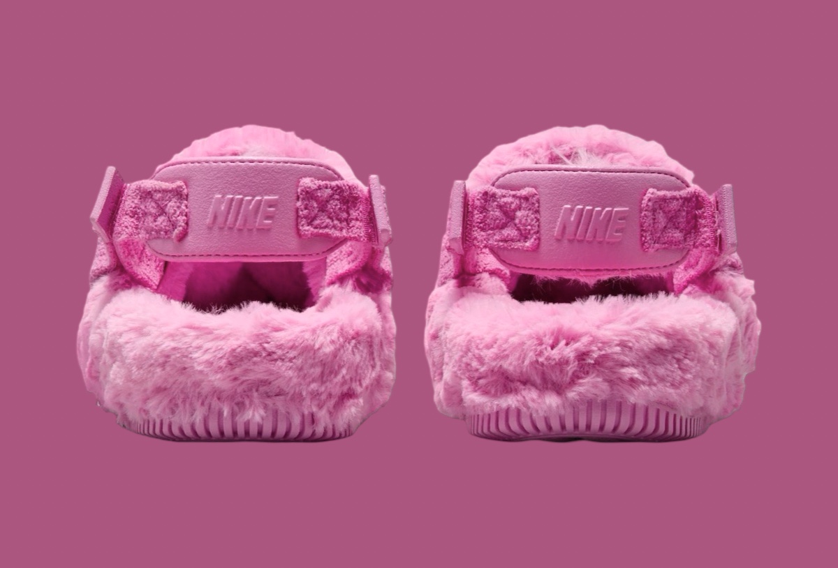 Nike Calm Mule Fur Pink 4