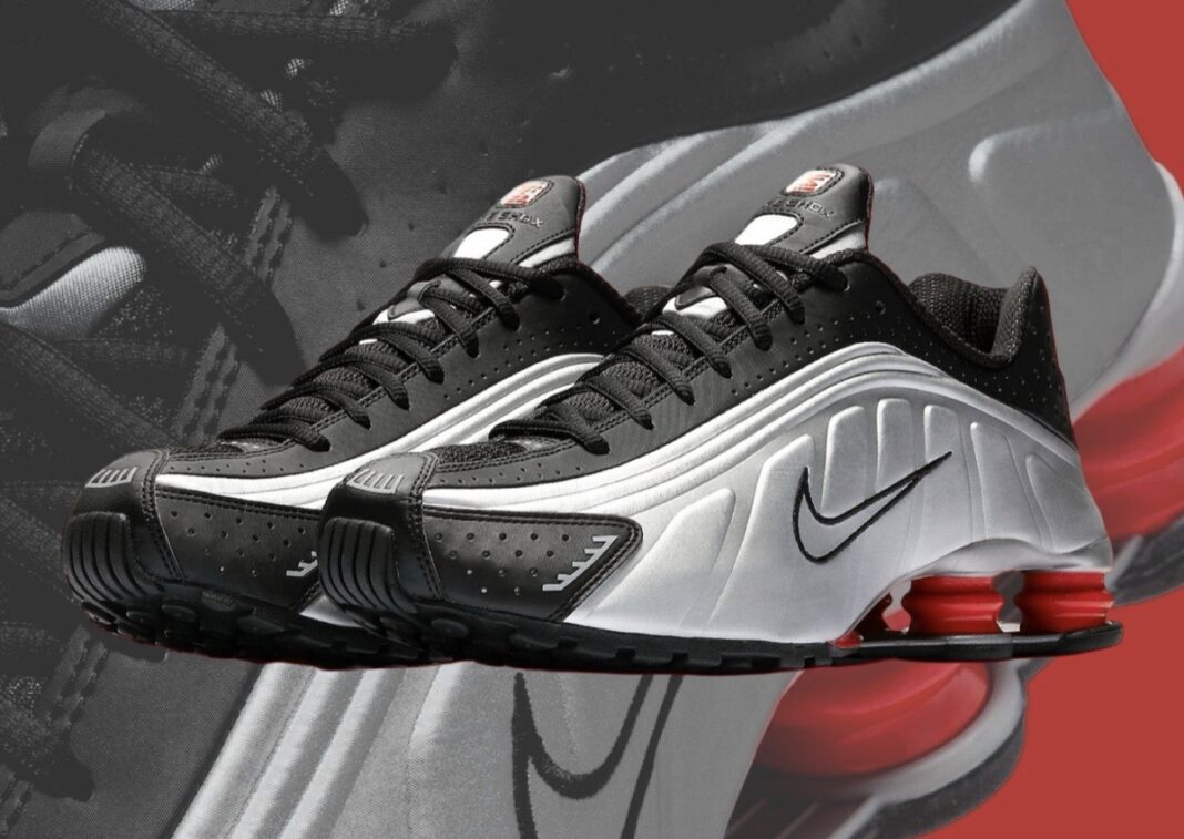 Shox r4 black silver online