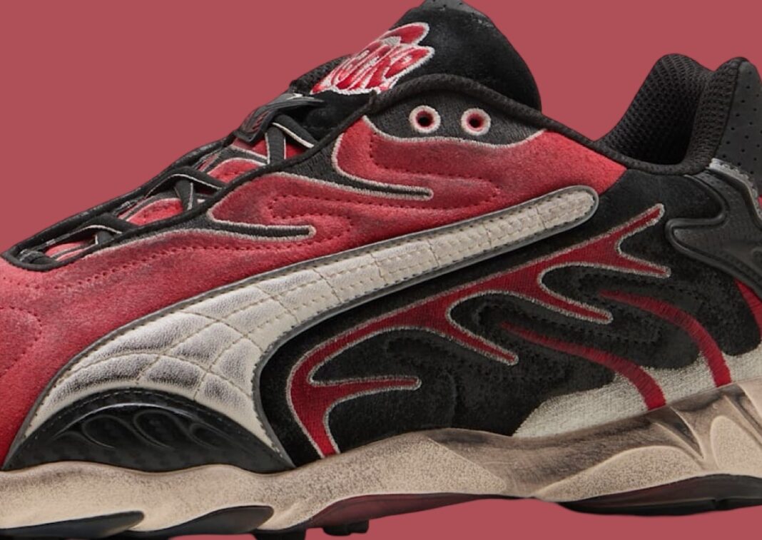 A$AP Rocky x PUMA Inhale Distressed Black Pop Red 402453-01