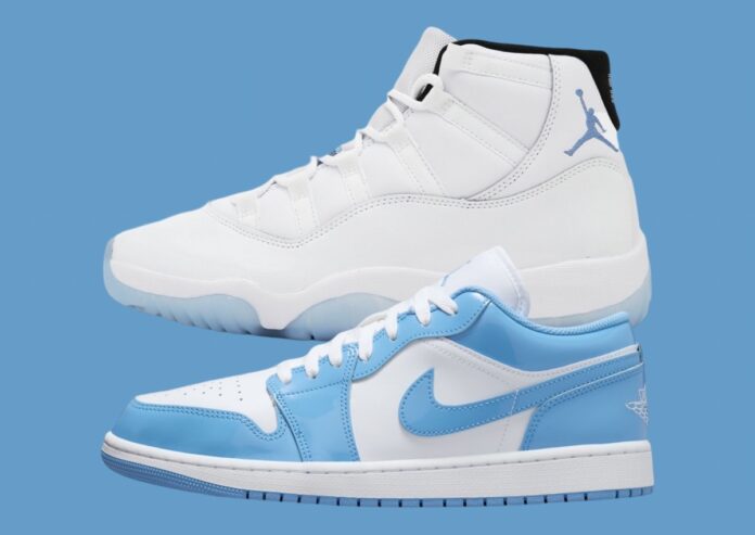 low blue jordans