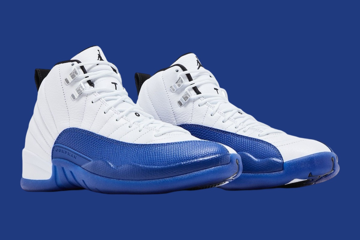 Jordan retro 12 blue and white release date on sale